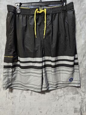 Banana Boat 3XL Swim Trunks Board Shorts Black Inseam Swim Surf UPF 50+ Faded